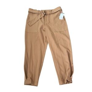 Ophelia Roe‎ Mid-rise Tapered Leg Ankle Twill Pants